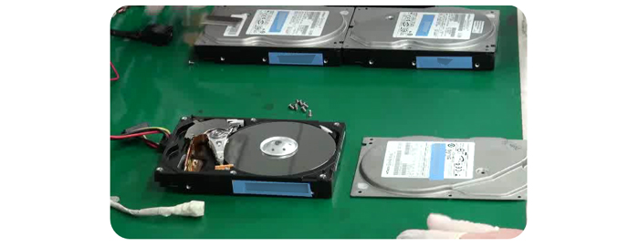•동작 Test - A업체 디가우징된 HDD