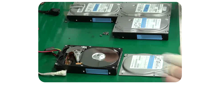 동작 Test - B업체 디가우징된 HDD